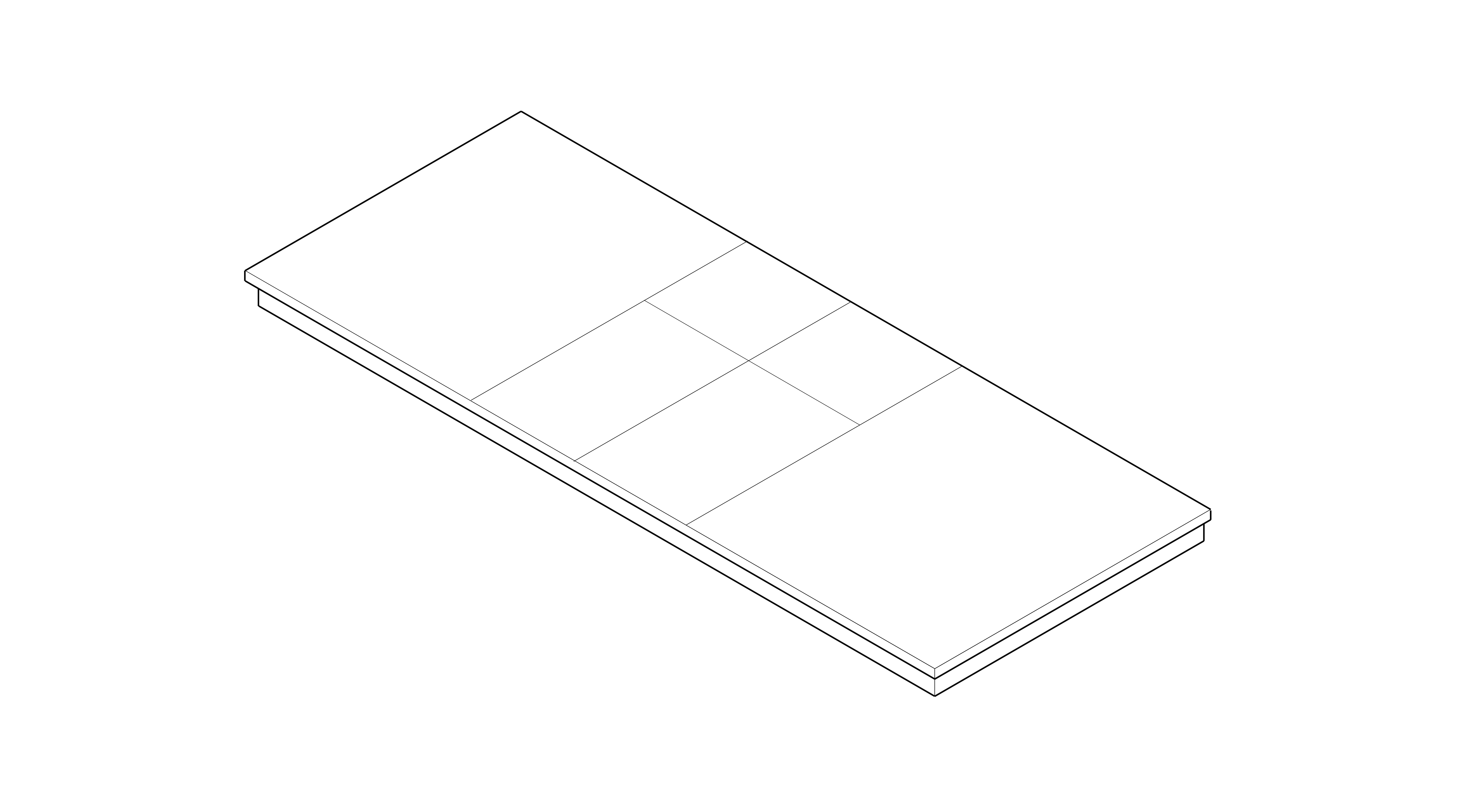 54 x 18 Staright Hearth 2" Riser