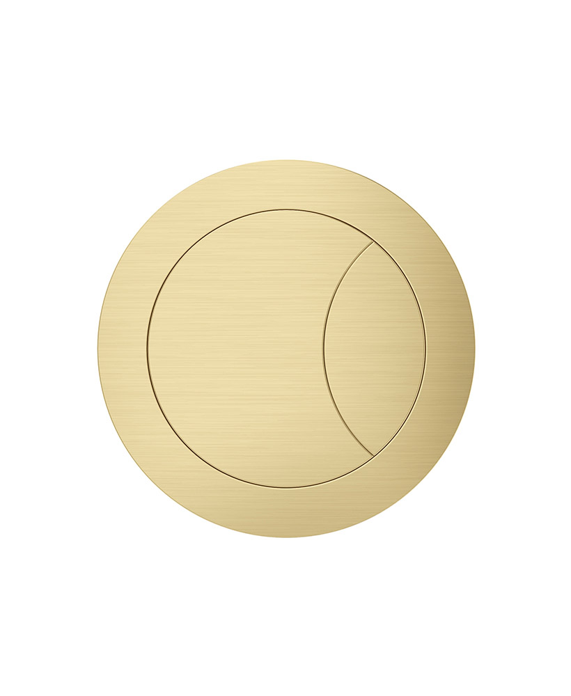 Sonas Flush Button Via/Pena Brushed Gold