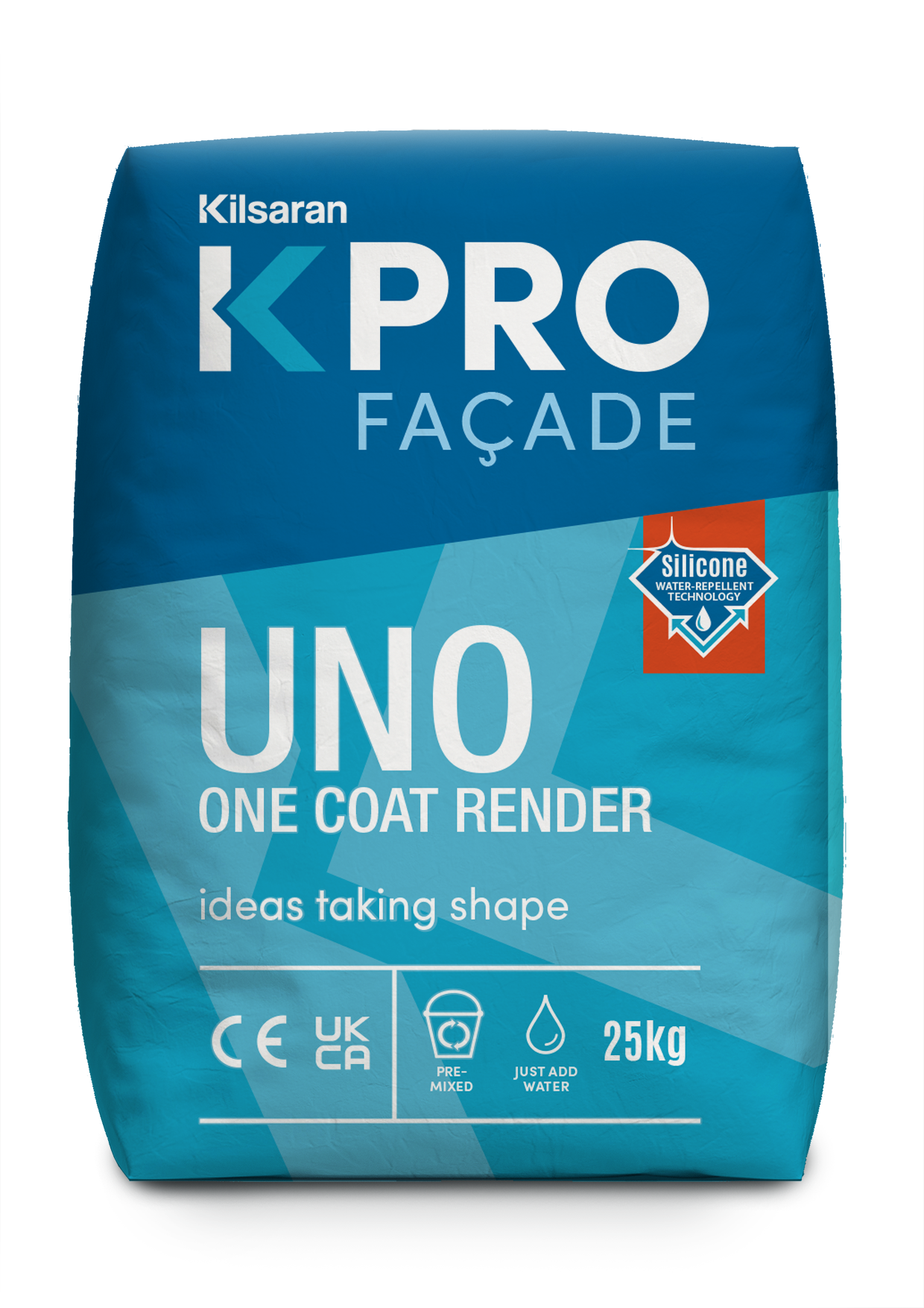 K Pro Uno Ultra White Rendering Mortar Self Coloured Breathable Weather Resistant