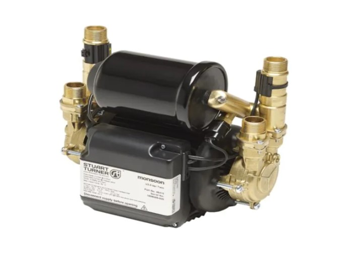 Monsoon Universal Twin Pump U2.0bar Brass