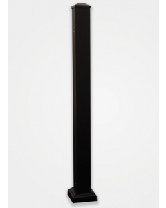 Black Aluminium Rail Post 990mm