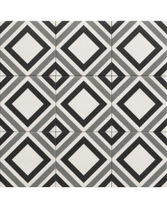 Belfast Black Tile 20 x 20cm Porcelain
