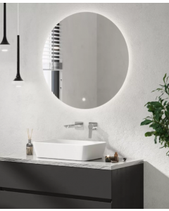 Fuse Round LED Mirror 800mm Diameter Inc Demister