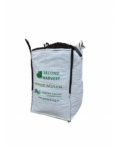 Second Harvest Wood Mulch Bulk Bag - Brown - 1.2m2 (Approx 1,250 litre but can vary)