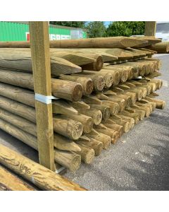 Machine Round Spiked Treated Fence Post -  75mm X 1800mm