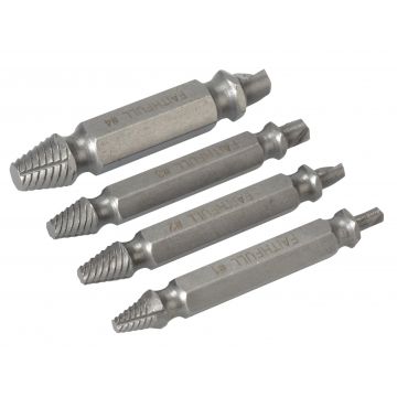 Faithfull Screw Extractor Kit 4 Piece