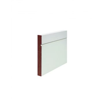 Seadec White Primed 144mm Shaker Skirting 4.2m 144 x 18 x 4200mm