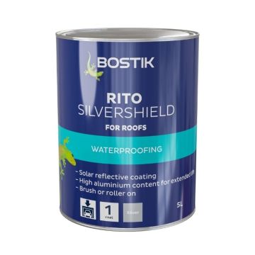 Bostik Rito Silvershield Reflective Paint - 5L