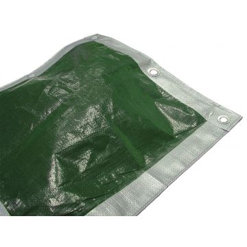 Faithfull Green & Silver Reversible Tarpaulin 3.6 x 2.7m