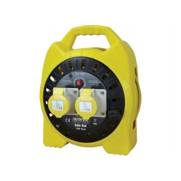 Faithfull Power Plus 16a (110v ) Cable Reel 15m