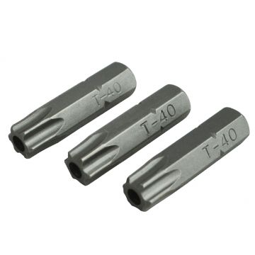 Faithfull S/D Security Bits S2 (3) T40s x 25mm