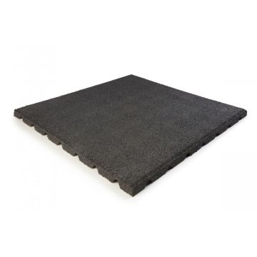 Rubber Tile 50 x 50 x 25mm Black