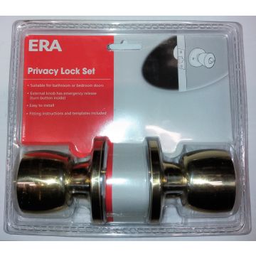 Era Brass Privacy Knobset Visi