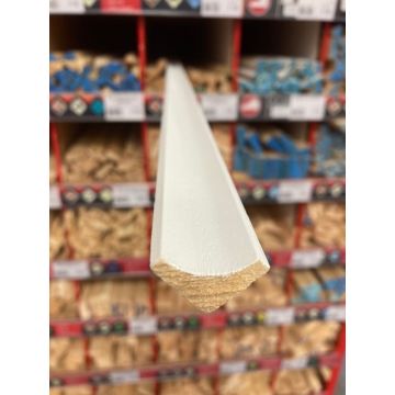 Btm Scotia White Primed Ayous 3/4" x 8ft R-17 (18mm x 18mm)