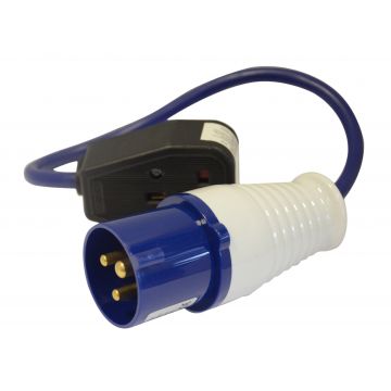 Raven 240v Fly Lead 16a Plug 13a Socket