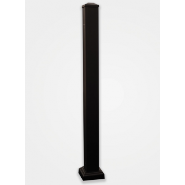 Black Aluminium Rail Post 990mm