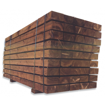 Garden Railway Sleeper Brown Treated - 200mm X 100mm X 2.4m