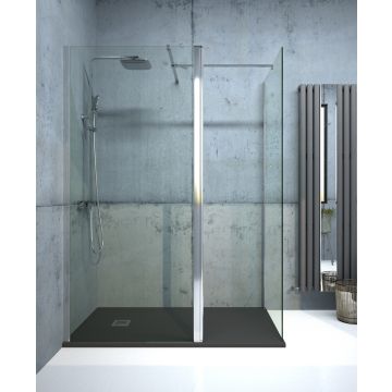 Aspect Wetroom Panel Chrome - 1100mm