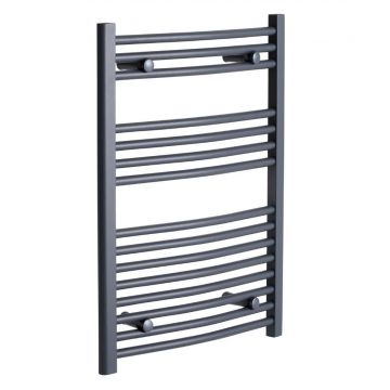 Ashfield Anthracite 800 x 500 Curved Towel Rail 1519btu