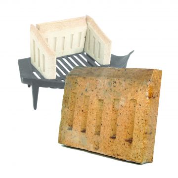 De Vielle 10in Back Brick for 18in Grate Devielle