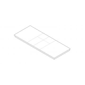 54 x 18 Staright Hearth 2" Riser
