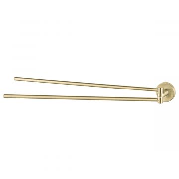Haceka Kosmos Towel Rail Double Swing 46cm Gold