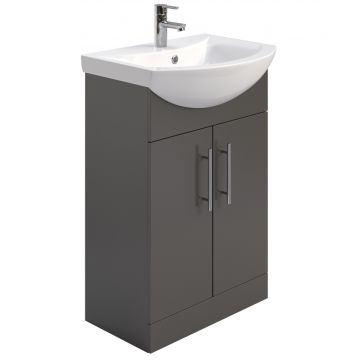 Belmont Vanity Unit comes with Basin 550mm Gloss Grey