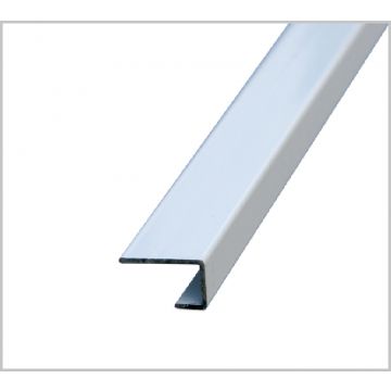 Flair Ceiling & Wall Panel Trim End U Silver PVC Trims
