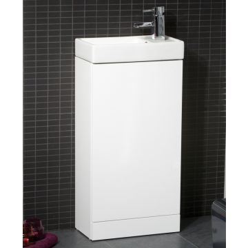 Basle 40cm Unit & Basin White