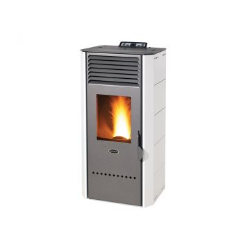 Henley Bio 80 Pellet Stove Bianco White Ext Air