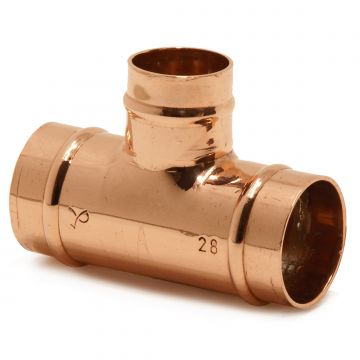 Solder Ring Reducer Tee 3/4 x 3/4 x 1/2"