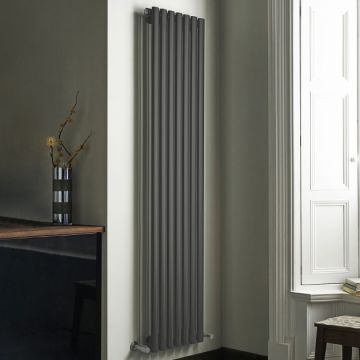 Aspen Anthracite vertical ical Doubleradiator1800 x 540mm 8397 Btu
