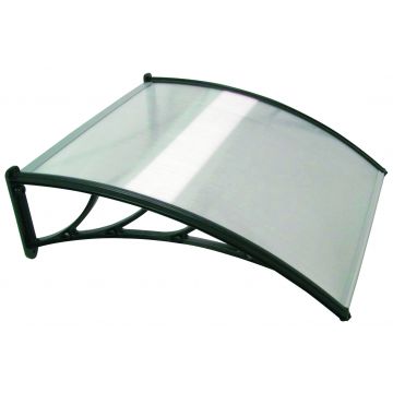 Single Door Canopy Black 1200mm x 800mm 