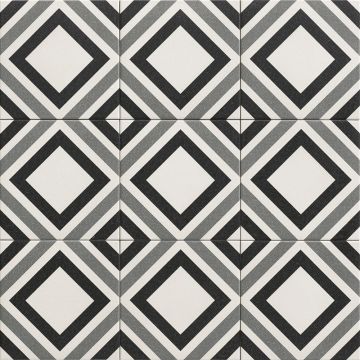 Belfast Black Tile 20 x 20cm Porcelain