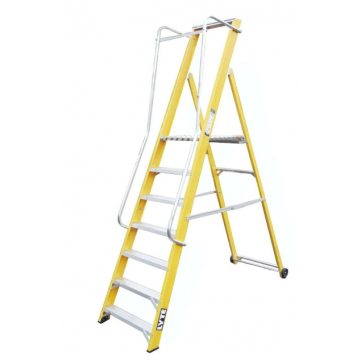 Lyte Fibreglass Widestep Ladder T7 (P/F 1.48m (Closed 2.79m)