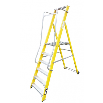 Lyte Fibreglass Widestep Ladder T6 (P/F 1.27m) (Closed 2.50m)