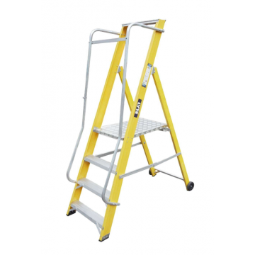 Lyte Fibreglass Widestep Ladder T4 (P/F .83m) (Closed 1.85m)