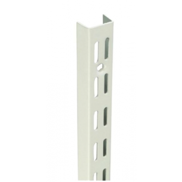 White Shelving 28"/710mm Slotted Upright