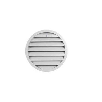 Round Louvered Grille No Spigot White Flyscreen