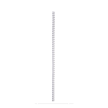Posamo Bungee Cord 8mm White Black Sell per Metre