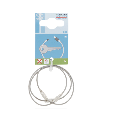 Posamo Wire Rope Slit Ring 1.5mm 3/pack