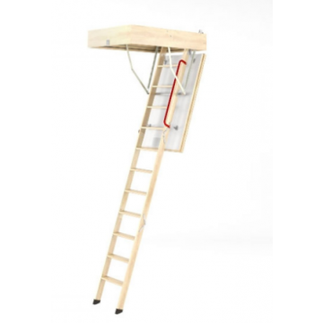 Fakro Loft Ladder 60 x 120 Ltk Energy Saver 280cm Floor To Ceiling, 66mm Insulated Hatch