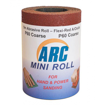 Flexi-Red Sandpaper 5m x 115mm Roll P60