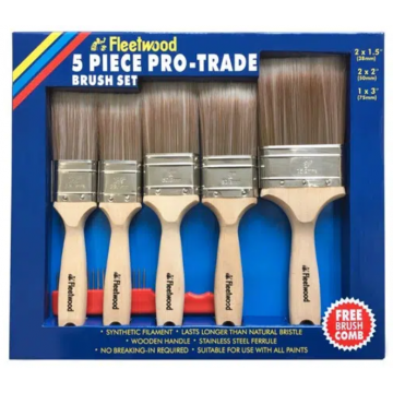 Fleetwood 5PC Pro-Trade Brush Set