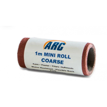 Flexi-Red Sandpaper 1m x 115mm Mini Roll Coarse