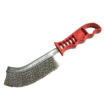 Faithfull Spid Wire Scratch Brush Red Handle