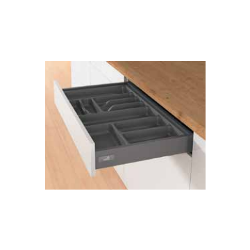 300mm Innotech Anthracite Cutlery Tray Plastic