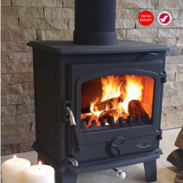Henley Edan 5kW Stove F/Standing Matt Black
