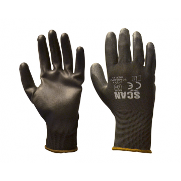 Scan Safety Black Pu Gloves