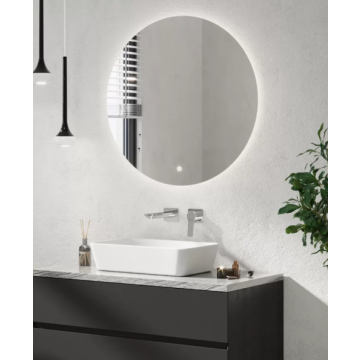 Fuse Round LED Mirror 800mm Diameter Inc Demister